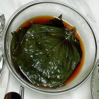 エゴマの葉の醤油漬け~깻잎장아찌~